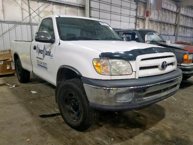 5TBJT32165S467844 - 2005 TOYOTA TUNDRA WHITE photo 1