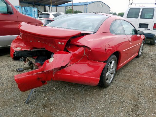 4B3AG52H04E033010 - 2004 DODGE STRATUS R/ RED photo 4