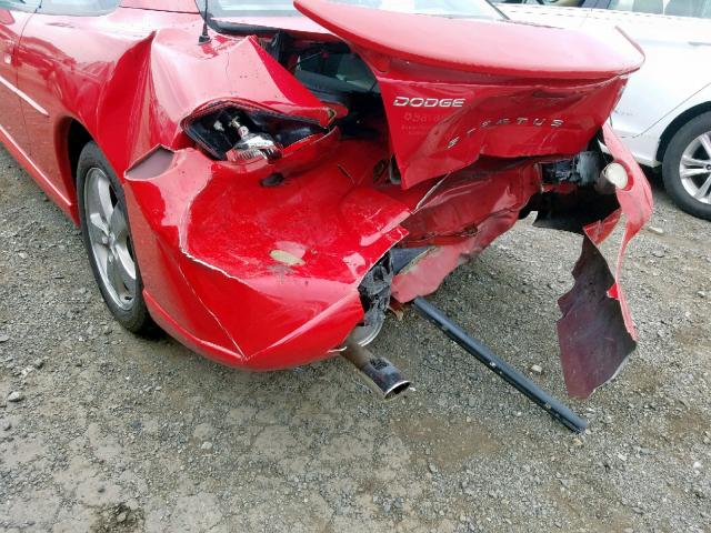 4B3AG52H04E033010 - 2004 DODGE STRATUS R/ RED photo 9