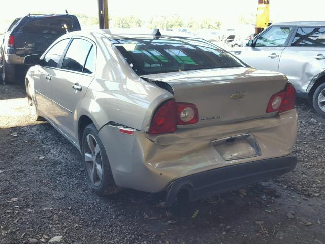 1G1ZC5EU0CF272355 - 2012 CHEVROLET MALIBU 1LT GOLD photo 3