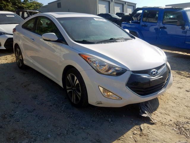 KMHDH6AE4DU000214 - 2013 HYUNDAI ELANTRA CO WHITE photo 1