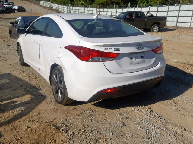 KMHDH6AE4DU000214 - 2013 HYUNDAI ELANTRA CO WHITE photo 3