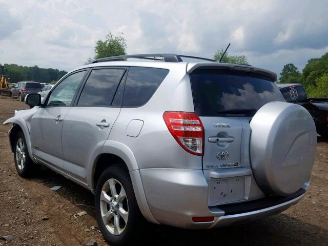 2T3DK4DV4AW014957 - 2010 TOYOTA RAV4 LIMIT SILVER photo 3