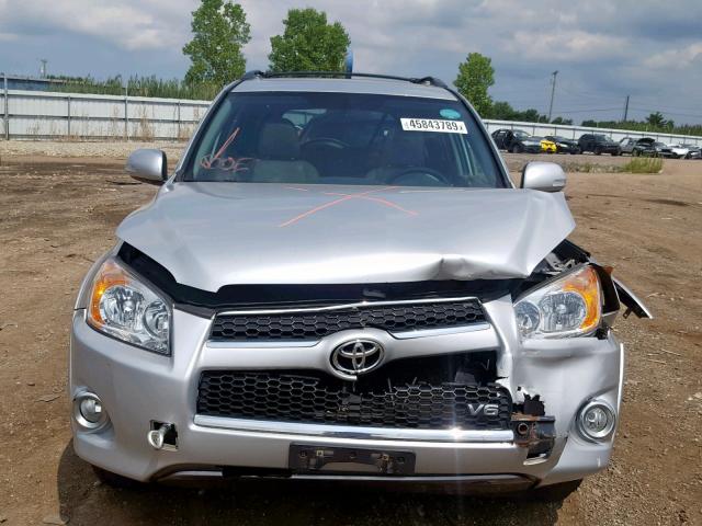 2T3DK4DV4AW014957 - 2010 TOYOTA RAV4 LIMIT SILVER photo 9