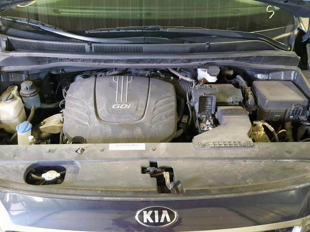 KNDMB5C18H6266582 - 2017 KIA SEDONA LX BLUE photo 7