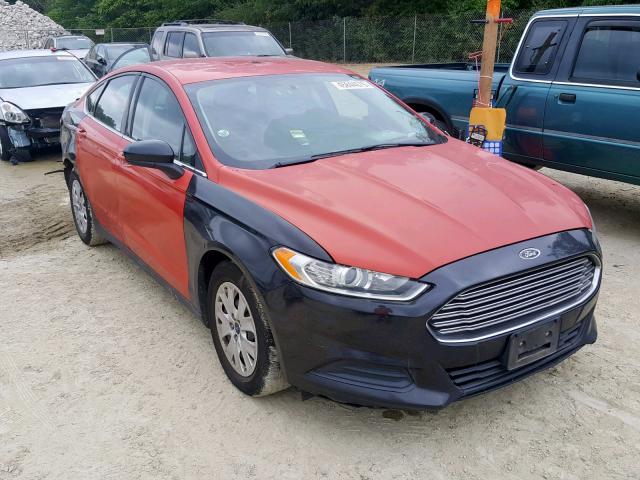 3FA6P0G74DR311998 - 2013 FORD FUSION S RED photo 1