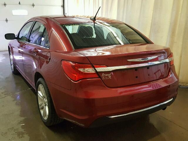 1C3CCBBB1DN694399 - 2013 CHRYSLER 200 TOURIN RED photo 3