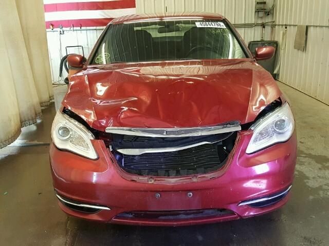 1C3CCBBB1DN694399 - 2013 CHRYSLER 200 TOURIN RED photo 9