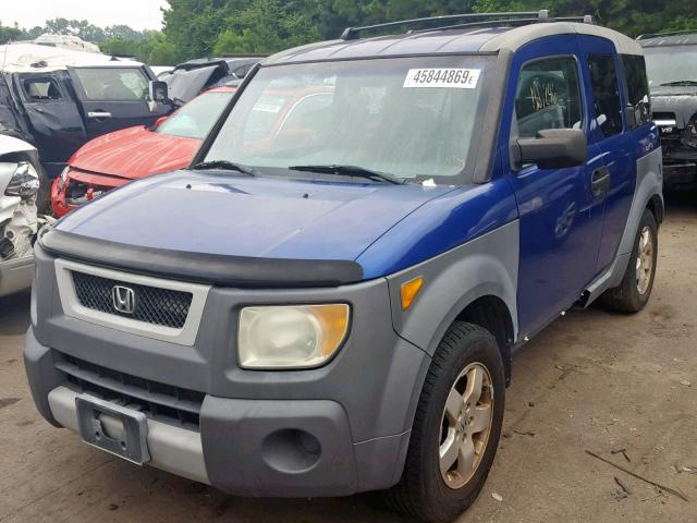 5J6YH28674L012967 - 2004 HONDA ELEMENT EX BLUE photo 2