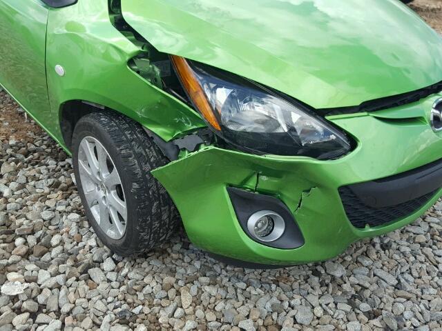 JM1DE1LY5C0132086 - 2012 MAZDA MAZDA2 GREEN photo 9