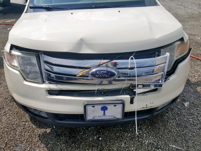 2FMDK39C07BB45568 - 2007 FORD EDGE SEL P WHITE photo 9