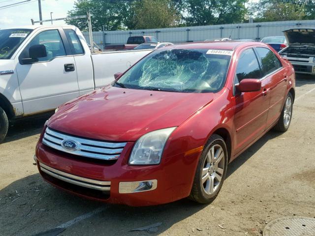 3FAHP08168R229232 - 2008 FORD FUSION SEL RED photo 2
