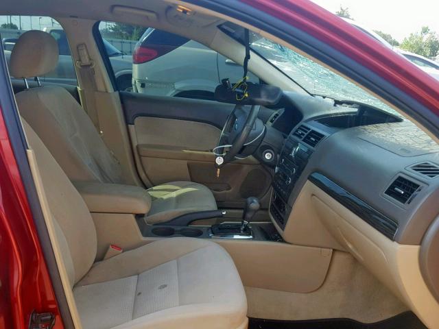 3FAHP08168R229232 - 2008 FORD FUSION SEL RED photo 5