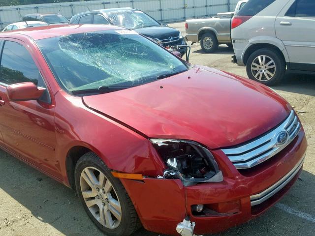 3FAHP08168R229232 - 2008 FORD FUSION SEL RED photo 9