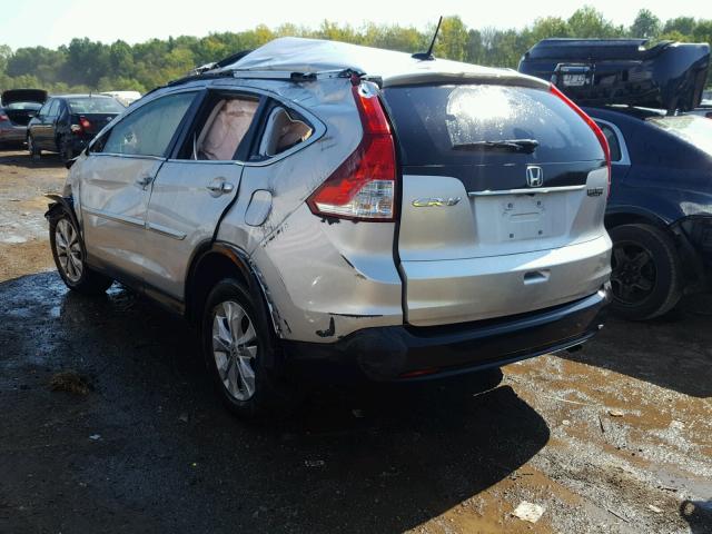 5J6RM3H70CL045077 - 2012 HONDA CR-V EXL SILVER photo 3