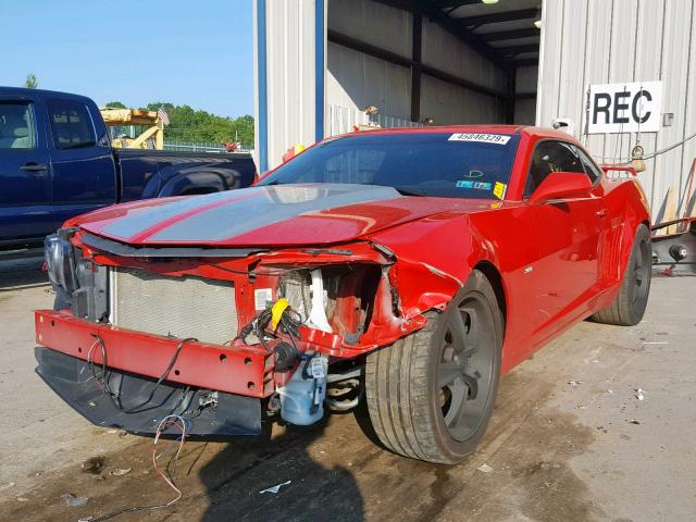 2G1FS1EW2C9202428 - 2012 CHEVROLET CAMARO SS RED photo 2