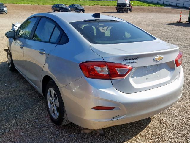 1G1BC5SM7J7222744 - 2018 CHEVROLET CRUZE LS SILVER photo 3