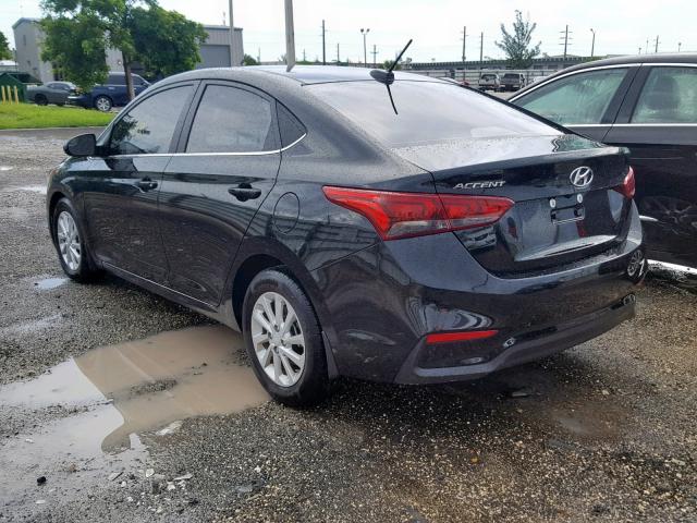 3KPC24A30KE061625 - 2019 HYUNDAI ACCENT SE BLACK photo 3