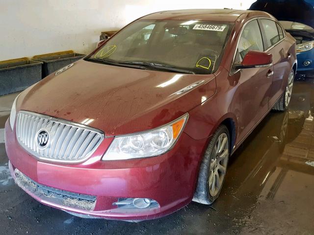 1G4GE5EV7AF141756 - 2010 BUICK LACROSSE C RED photo 2