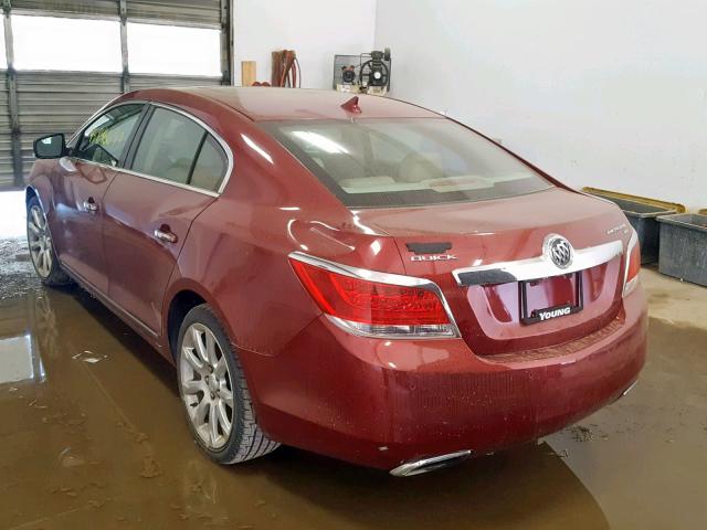 1G4GE5EV7AF141756 - 2010 BUICK LACROSSE C RED photo 3