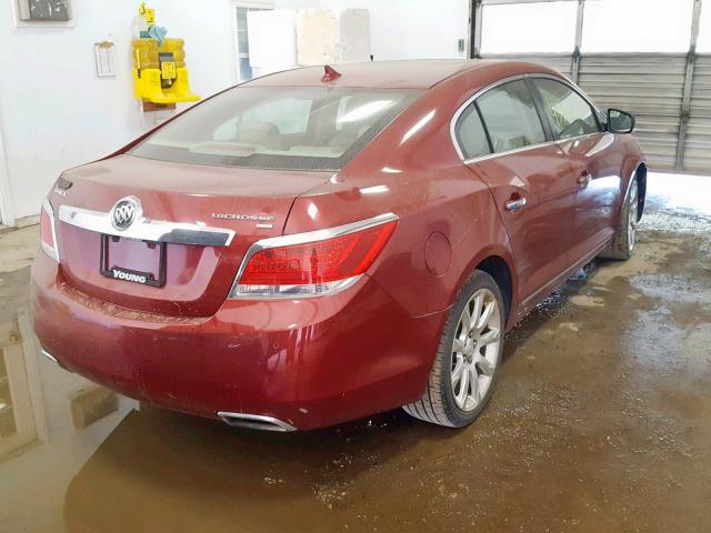 1G4GE5EV7AF141756 - 2010 BUICK LACROSSE C RED photo 4