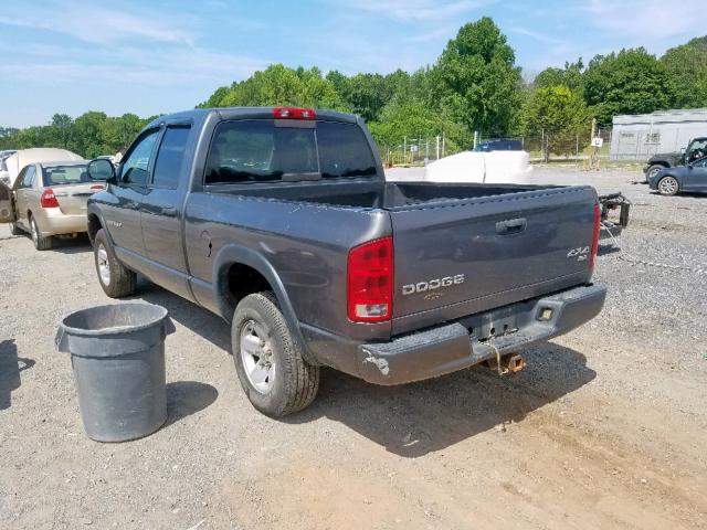 1D7HU18N13S130705 - 2003 DODGE RAM 1500 S GRAY photo 3