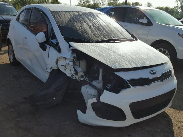 KNADN5A36D6197734 - 2013 KIA RIO EX WHITE photo 1