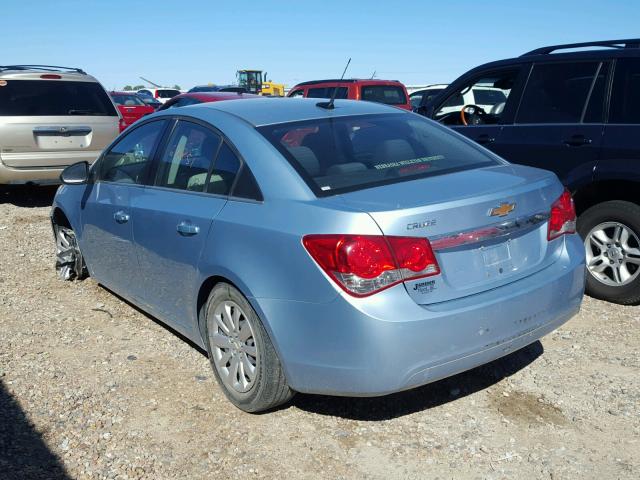 1G1PC5SH9B7101000 - 2011 CHEVROLET CRUZE LS BLUE photo 3