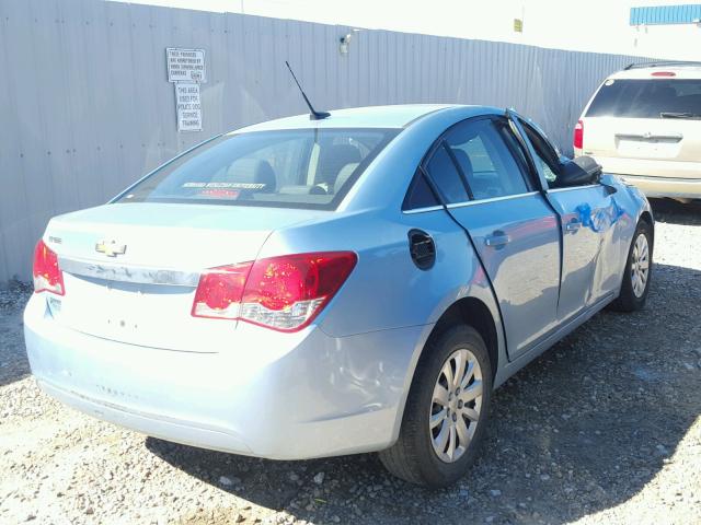 1G1PC5SH9B7101000 - 2011 CHEVROLET CRUZE LS BLUE photo 4