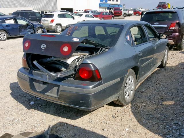 2G1WF52E059163252 - 2005 CHEVROLET IMPALA GRAY photo 4