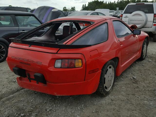 WP0JB0927GS862133 - 1986 PORSCHE 928 S RED photo 4