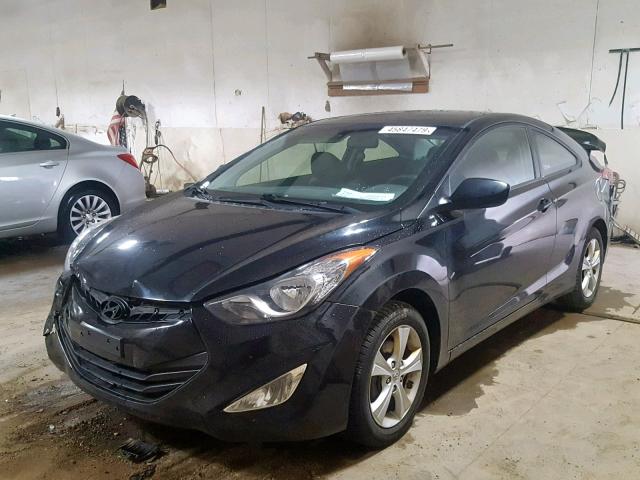 KMHDH6AE6DU005690 - 2013 HYUNDAI ELANTRA CO BLACK photo 2