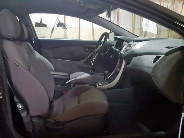 KMHDH6AE6DU005690 - 2013 HYUNDAI ELANTRA CO BLACK photo 5