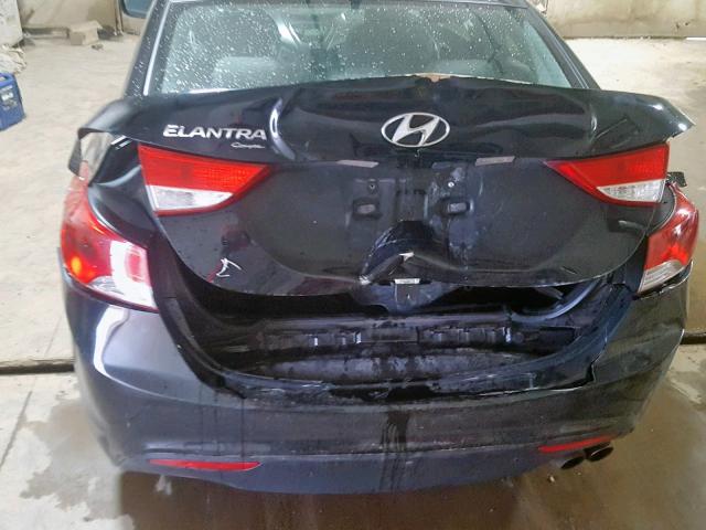 KMHDH6AE6DU005690 - 2013 HYUNDAI ELANTRA CO BLACK photo 9