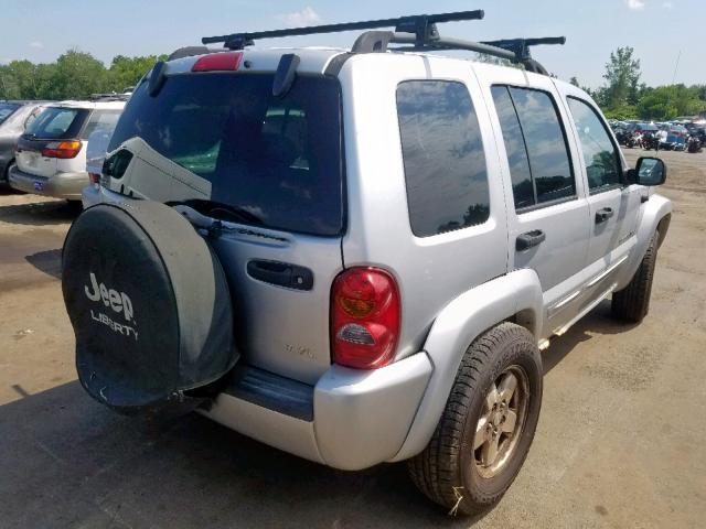 1J4GL58K72W283953 - 2002 JEEP LIBERTY LI SILVER photo 4