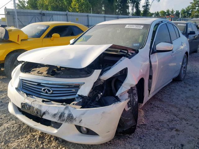 JN1CV6AP9BM509340 - 2011 INFINITI G37 BASE WHITE photo 2