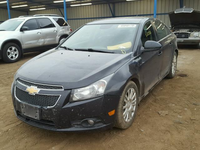 1G1PH5SB4D7313996 - 2013 CHEVROLET CRUZE ECO BLACK photo 2