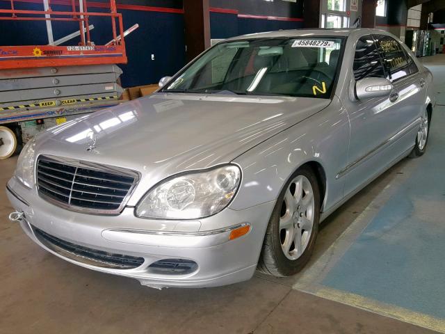 WDBNG83J55A456242 - 2005 MERCEDES-BENZ S 430 4MAT SILVER photo 2