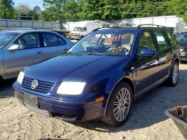 WVWSE61J14W003285 - 2004 VOLKSWAGEN JETTA GLS BLUE photo 2