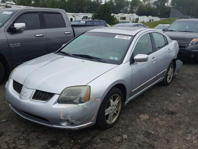 4A3AB76S14E083508 - 2004 MITSUBISHI GALANT GTS SILVER photo 2