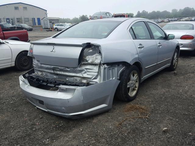 4A3AB76S14E083508 - 2004 MITSUBISHI GALANT GTS SILVER photo 4