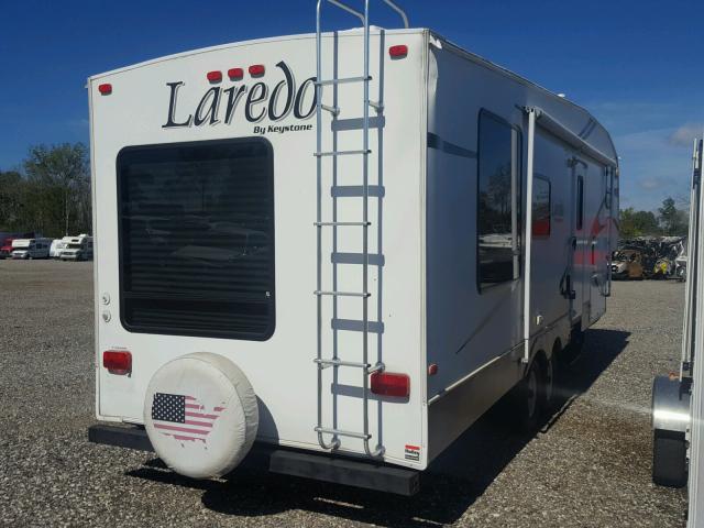 4YDF29R207L601234 - 2007 KEYSTONE LAREDO WHITE photo 4