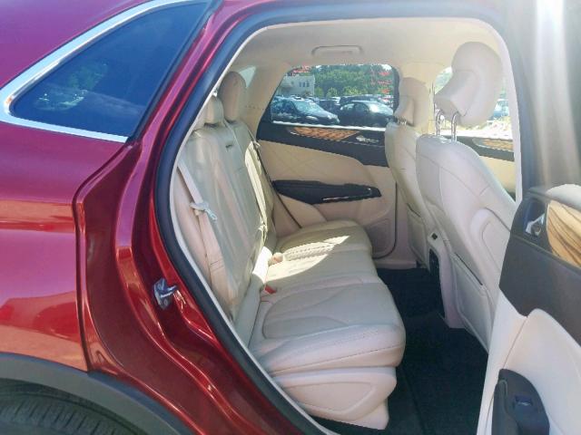 5LMCJ2A91FUJ42015 - 2015 LINCOLN MKC RED photo 6