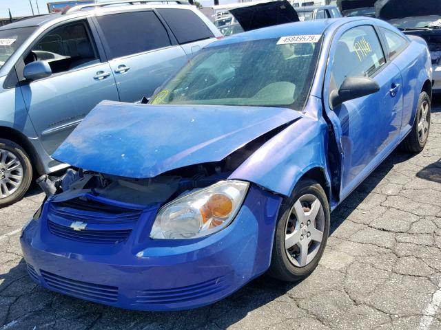 1G1AK18F087212339 - 2008 CHEVROLET COBALT LS BLUE photo 2