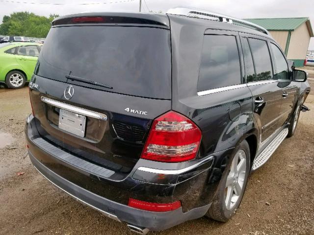 4JGBF71E29A511108 - 2009 MERCEDES-BENZ GL 450 4MA BLACK photo 4