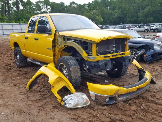 1D7HU18N18S557227 - 2008 DODGE RAM 1500 S YELLOW photo 1