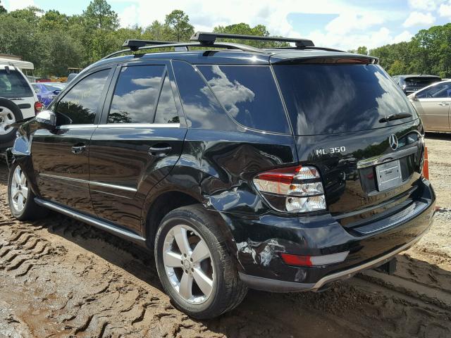 4JGBB5GB9AA593470 - 2010 MERCEDES-BENZ ML 350 BLACK photo 3