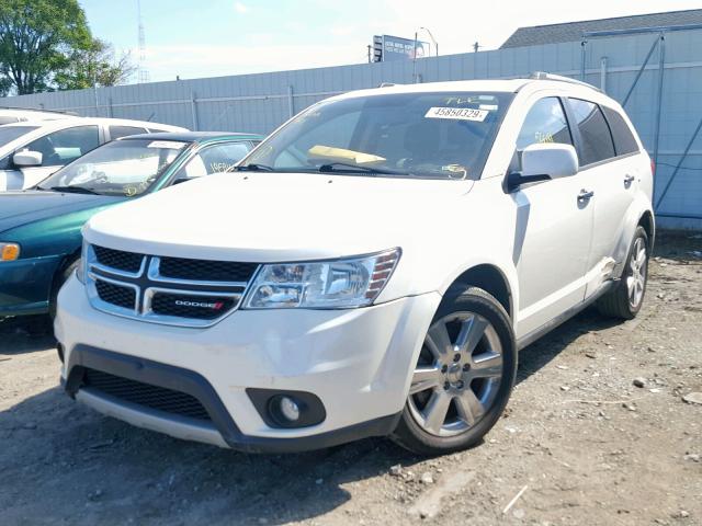 3C4PDCDG2DT690791 - 2013 DODGE JOURNEY CR WHITE photo 2