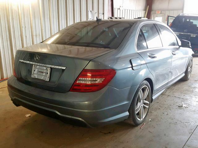 WDDGF4HB2CA608634 - 2012 MERCEDES-BENZ C 250 GRAY photo 4