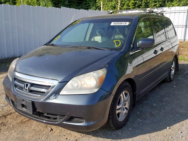 5FNRL38626B415162 - 2006 HONDA ODYSSEY EX GRAY photo 2